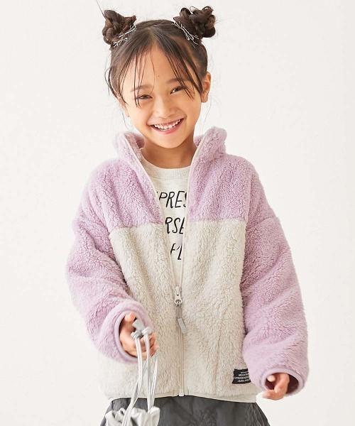 devirock（デビロック） ブルゾン アウター 配色切り替え フリース