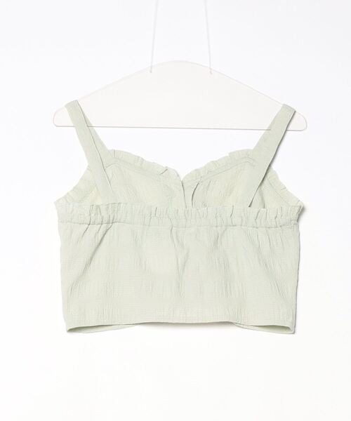 「w closet」 チェック柄キャミソールブラウス FREE グリーン レディース_画像2