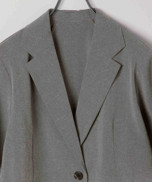 JEANASIS グレー テーラードジャケット FREEサイズ JEANASIS（ジーナシス） テーラードジャケット FREE グレー系その他