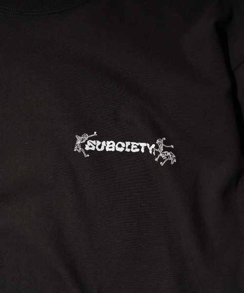 「Subciety」 半袖Tシャツ X-LARGE ブラウン メンズ_画像3