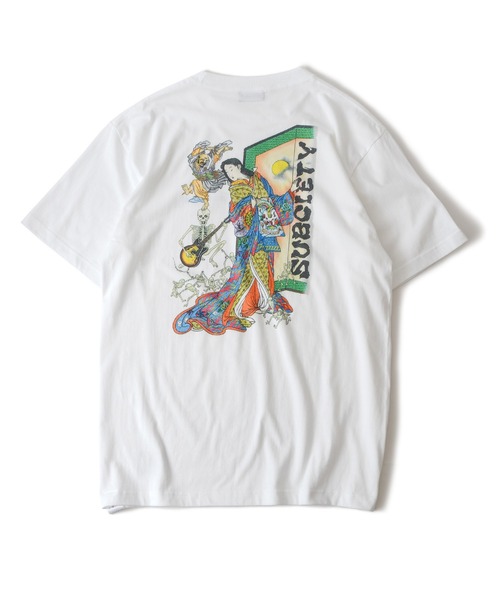 「Subciety」 半袖Tシャツ X-LARGE ブラウン メンズ_画像8