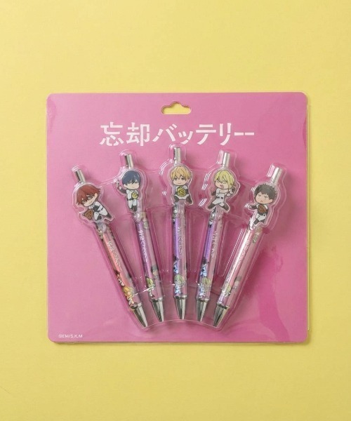 minius ペン 「忘却バッテリー」 ちびキャラボールペン全5本セット 