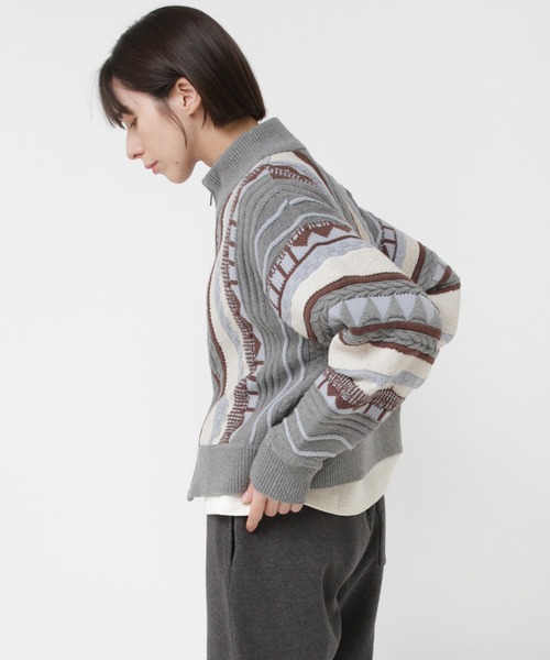 RNA-N（アールエヌエーエヌ） カーディガン K2731 3DニットZIP UP