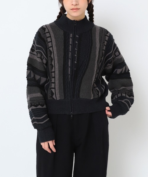 RNA-N（アールエヌエーエヌ） カーディガン K2731 3DニットZIP UP
