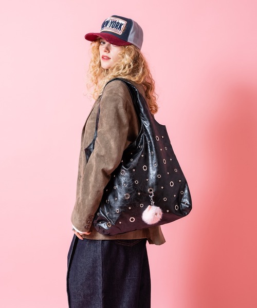 トートバッグ an meets zakka ハトメ＆ボールスタッズヴィンテージ