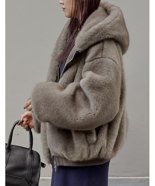 POSTELEGANT 2025AW新作 ファー取り外し可ブルゾン Re:EDIT（リエディ） ブルゾン アウター 「2025AW COLLECTION」フォー