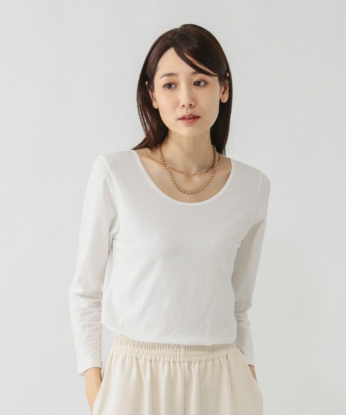 GLOBAL WORK（グローバルワーク） tシャツ Fffit エフィット/あったかコットンインナーTシャツ/9分袖/600063 ...