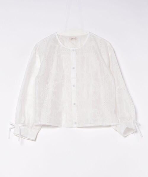 「flower」 長袖ブラウス FREE ホワイト レディース_画像3