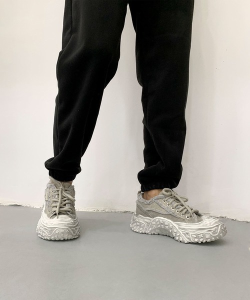 shoes365 スニーカー デニム厚底スニーカー/Denim platform sneakers