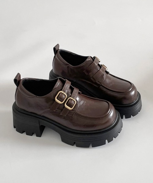 Shoes in Closet（シュークロ） ローファー 通学 +6.5cm 厚底 ダブル