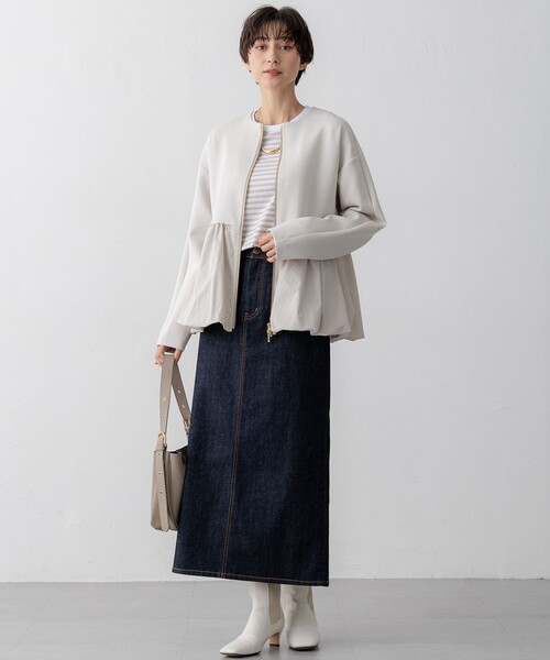 「23区」 ブルゾン 44 グレー レディース_画像2