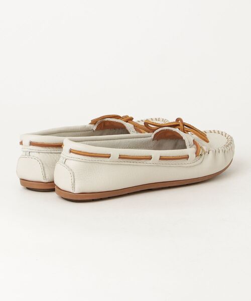 「Minnetonka」 モカシンシューズ US7 ホワイト レディース_画像2