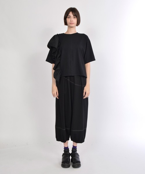 「gomme」 イージーパンツ MEDIUM ブラック レディース_画像3