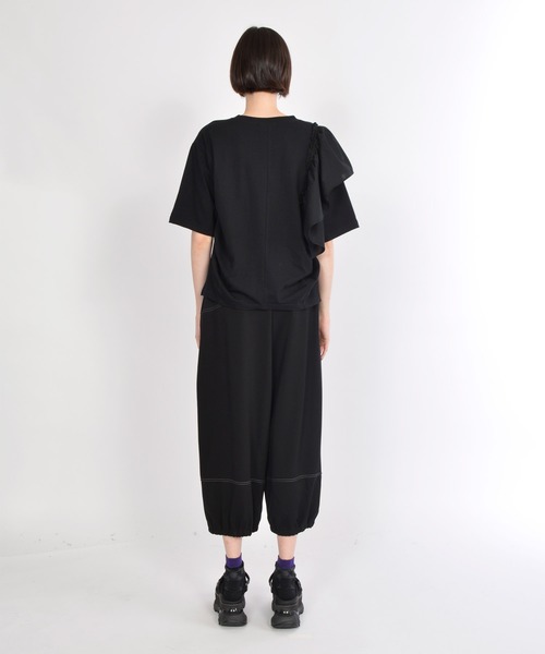 「gomme」 イージーパンツ MEDIUM ブラック レディース_画像5