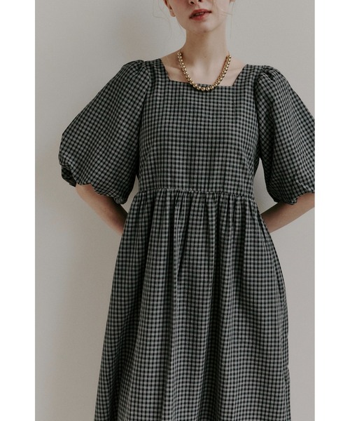 もこです ワンピース2着☆アーガイル柄☆ moi tytto（モイテュット） ワンピース 2wayパフワンピース/前後