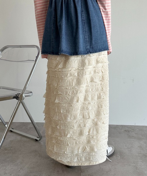 「apres jour mignon」 タイトスカート SMALL アイボリー レディース_画像3