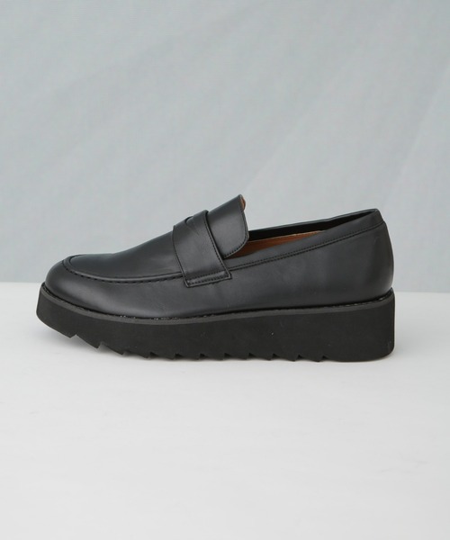 「NANO universe」 ローファー M ブラック メンズ_画像3