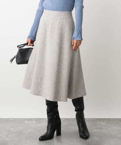 「MK MICHEL KLEIN」 フレアスカート 38 ブラック レディース_画像6