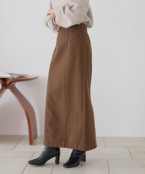 「Andemiu」 ロングスカート MEDIUM アイボリー レディース_画像5