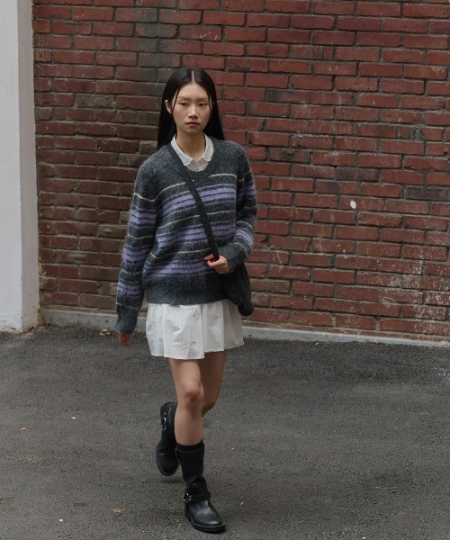 「GENERAL IDEA」 長袖ニット M ブラウン レディース_画像5