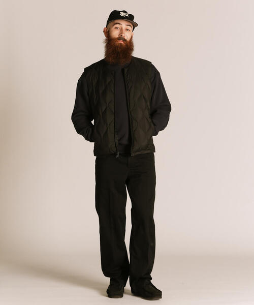 Schott N.Y.C（ショット） 「Schott」 ダウンベスト L ブラック メンズ