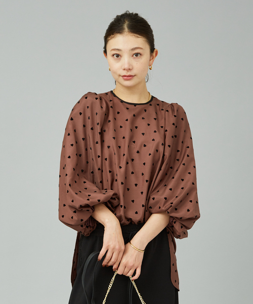 「Rouge vif」 7分袖ブラウス フリー ブラック レディース_画像6