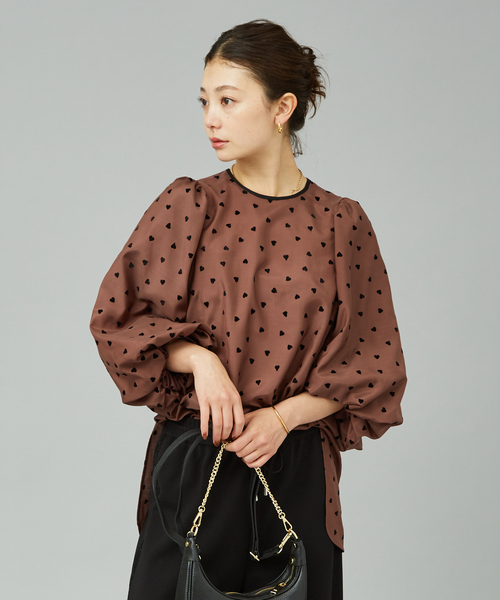 「Rouge vif」 7分袖ブラウス フリー ブラック レディース_画像7