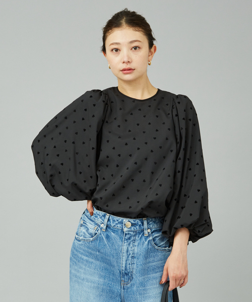 「Rouge vif」 7分袖ブラウス フリー ブラック レディース_画像9