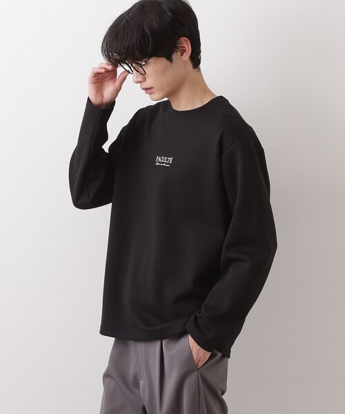 THE SHOP TK tシャツ 「さりげないワンポイント」ダンボール刺繍