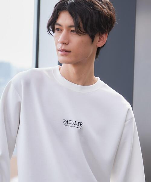 THE SHOP TK tシャツ 「さりげないワンポイント」ダンボール刺繍