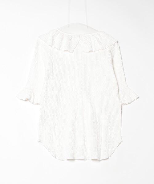 「BEAMS BOY」 半袖ブラウス ONE SIZE オフホワイト レディース_画像2