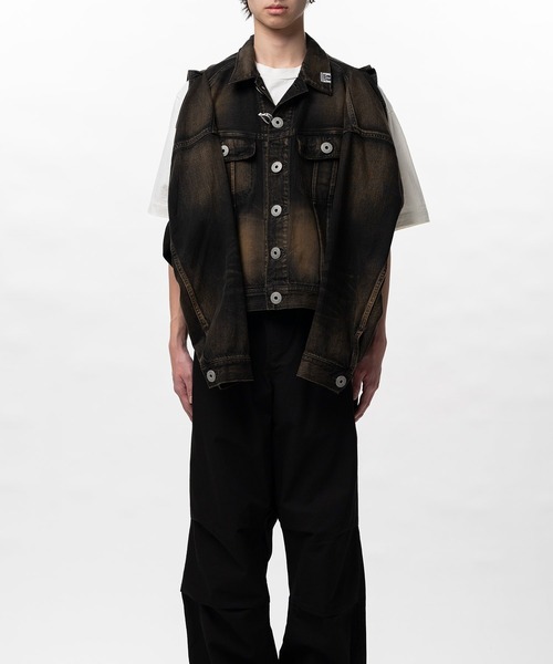 デニムジャケット gジャン 「MIHARAYASUHIRO/ミハラヤスヒロ」A16BL023 DENIM JACKET メンズの画像