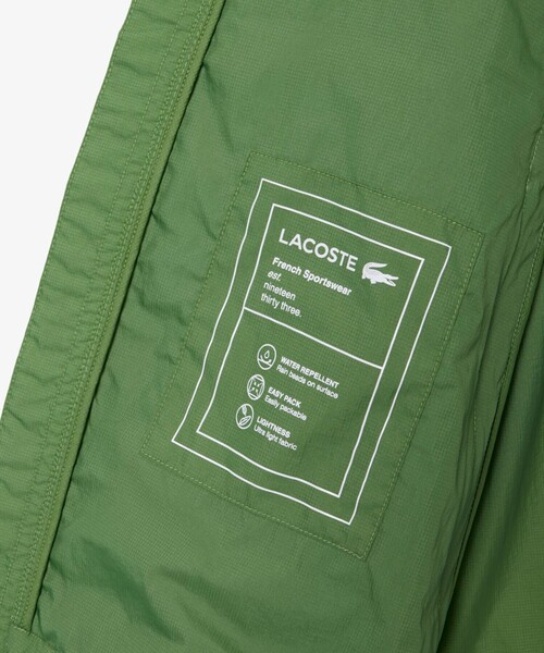 Bodies Warehouse 緑色 ナイロンジャケット L LACOSTE（ラコステ） ナイロンジャケット 軽量 撥水 ワッシャー加工