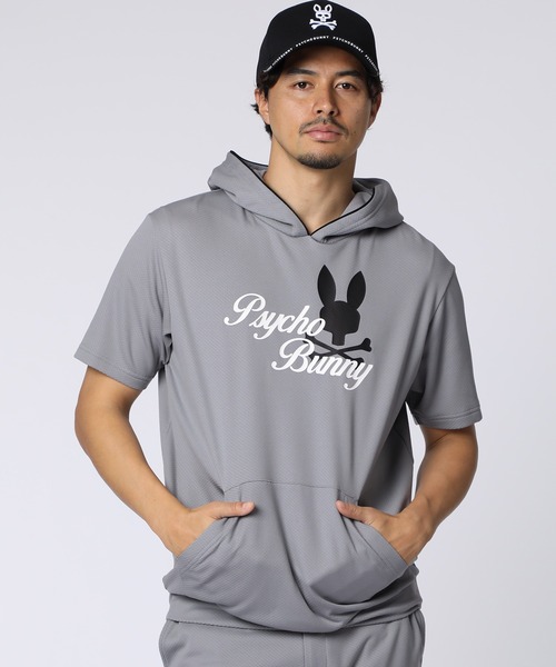 Psycho Bunny（サイコバニー） パーカー 「GOLF」ラインモチーフ PB