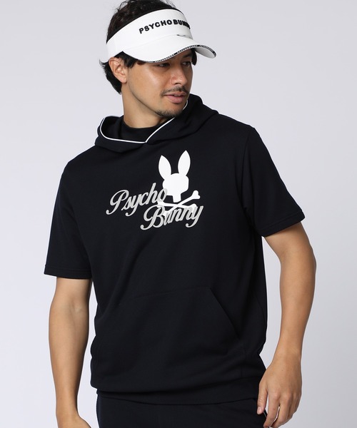 Psycho Bunny（サイコバニー） パーカー 「GOLF」ラインモチーフ PB