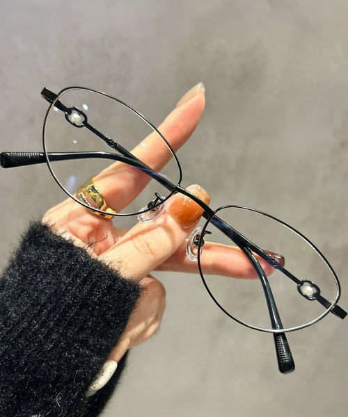 c.u.l 伊達メガネ メガネ 眼鏡 クリアレンズ 細フレーム オーバル型