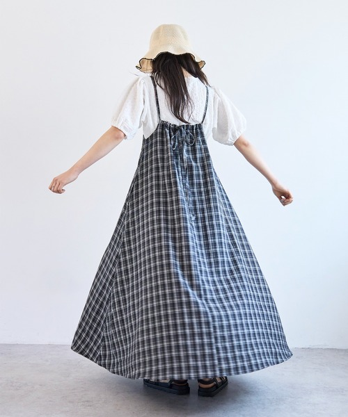ワンピース 「柄が選べる」 キャミワンピース「586144」の画像