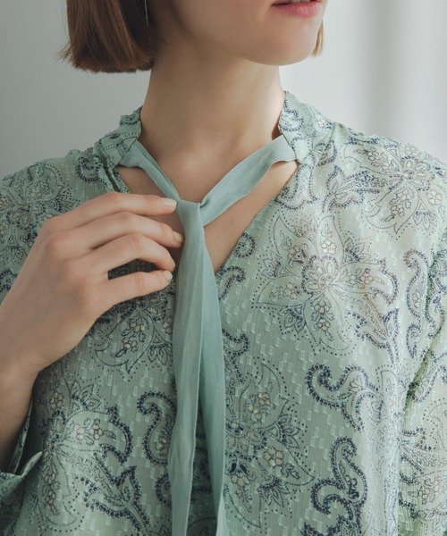 「styling/」 長袖ワンピース 0 カーキ レディース_5