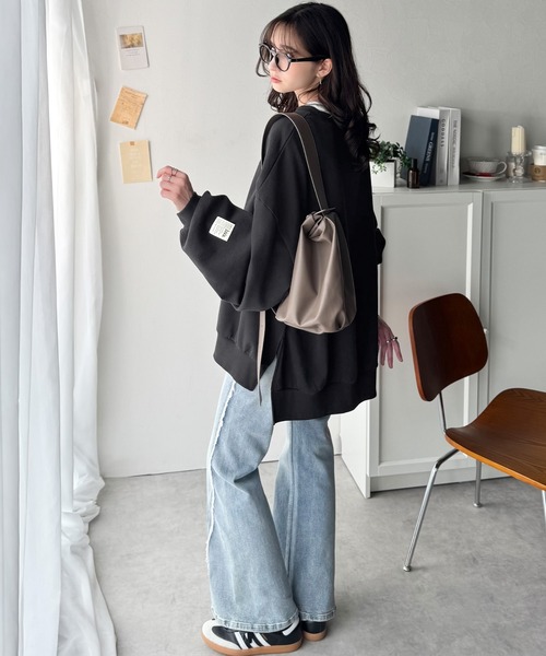 「Java」 スウェットカットソー LARGE グレイッシュベージュ レディース_画像2