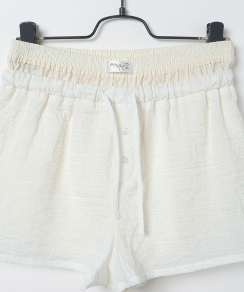 「美品」KJUS ホワイト ショートパンツ JEANASIS（ジーナシス） パンツ 「25quee」ガラアソートショートパンツ