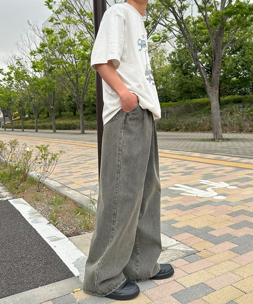 「Snap club」 半袖Tシャツ M ネイビー レディース_画像6