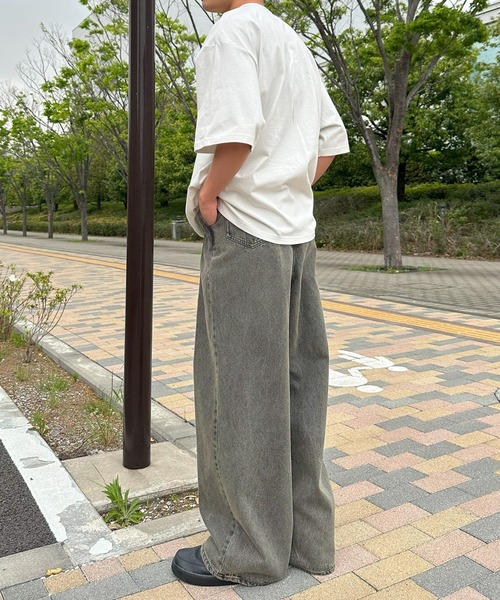 「Snap club」 半袖Tシャツ M ネイビー レディース_画像9