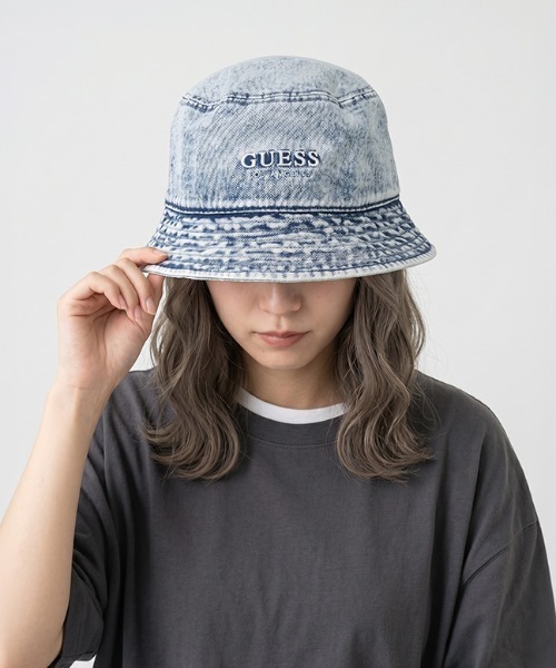 GUESS（ゲス） 帽子 ハット レディース ロゴ バケットハット