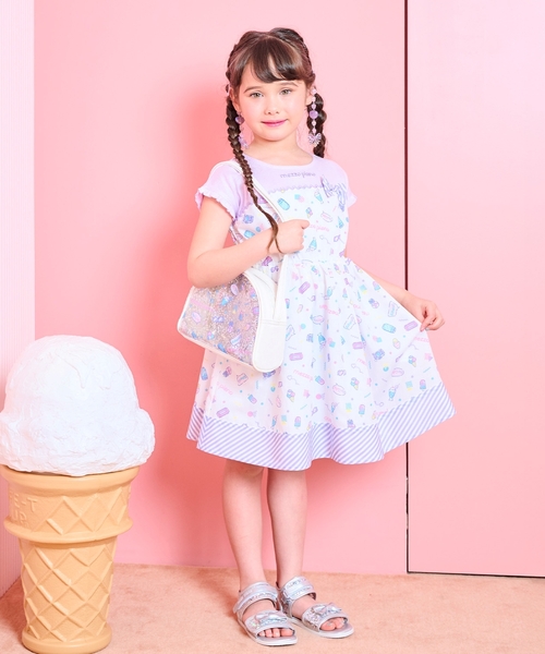mezzo piano ショルダー ショルダーバッグ キラキラ ポシェット キッズ