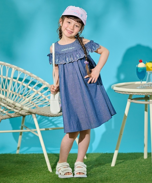 mezzo piano ショルダー ショルダーバッグ キラキラ ポシェット キッズ