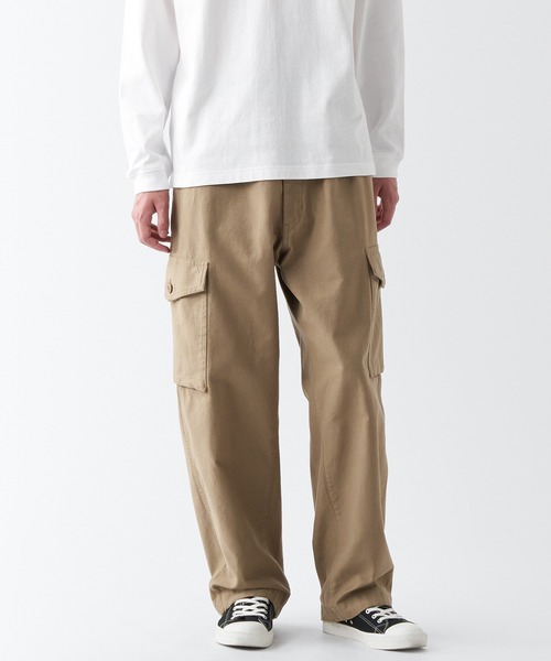 無印良品（MUJI） カーゴパンツ X-LARGE ライトベージュ メンズ
