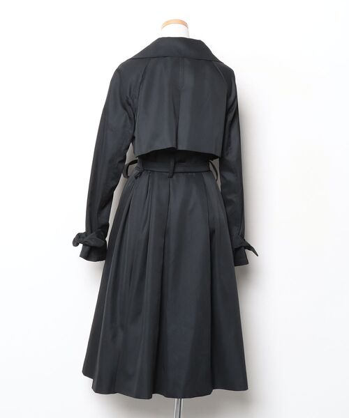 「RUIRUE BOUTIQUE」 トレンチコート L ブラック レディース_画像2