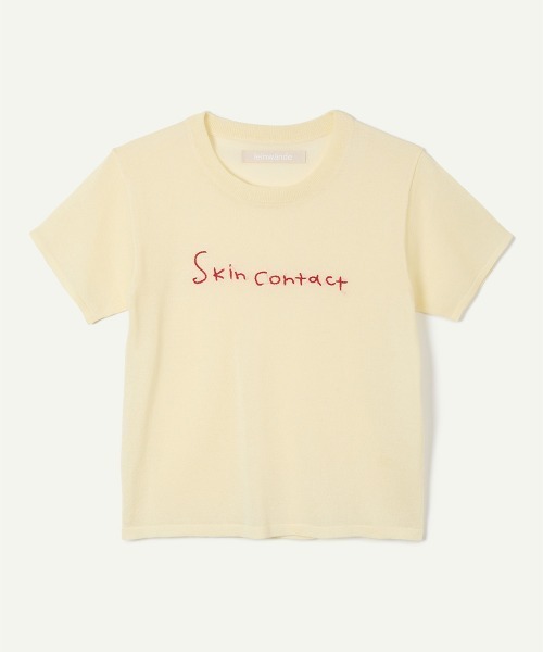 leinwande（ラインヴァンド） tシャツ 半袖 Skin Contact Knitted Tee