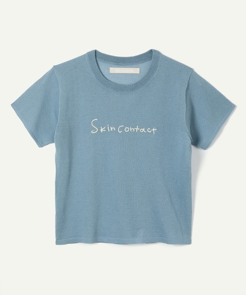 定価17,600円　leinwande Skin Contact Tシャツ leinwande（ラインヴァンド） tシャツ 半袖 Skin Contact Knitted Tee