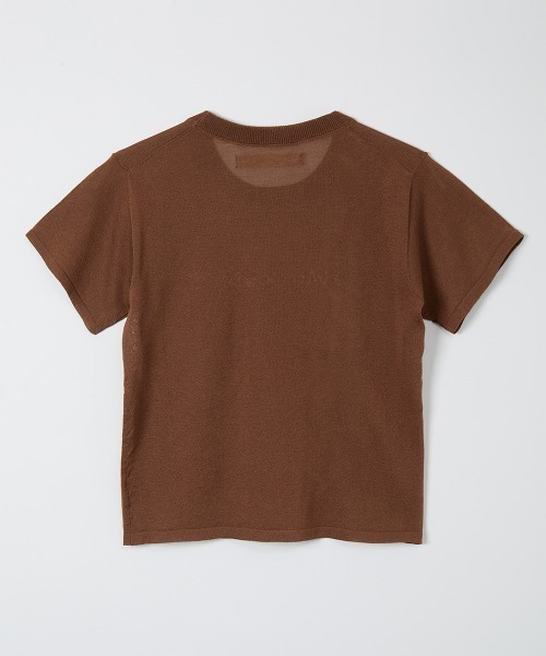 leinwande（ラインヴァンド） tシャツ 半袖 Skin Contact Knitted Tee